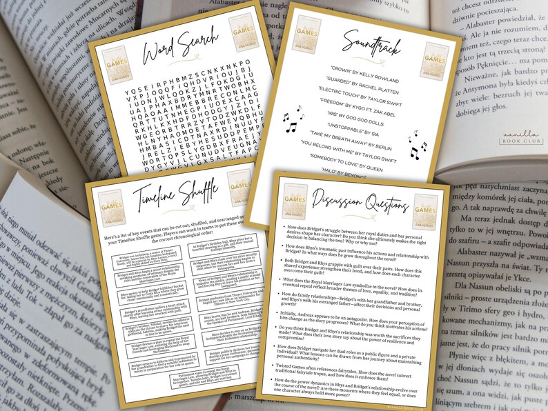 Twisted Games Book Club Guide Book Club Games Book Discussion Questions Ana Huang  BookTok Bookstagram Spicy Romance Novel Reading Group