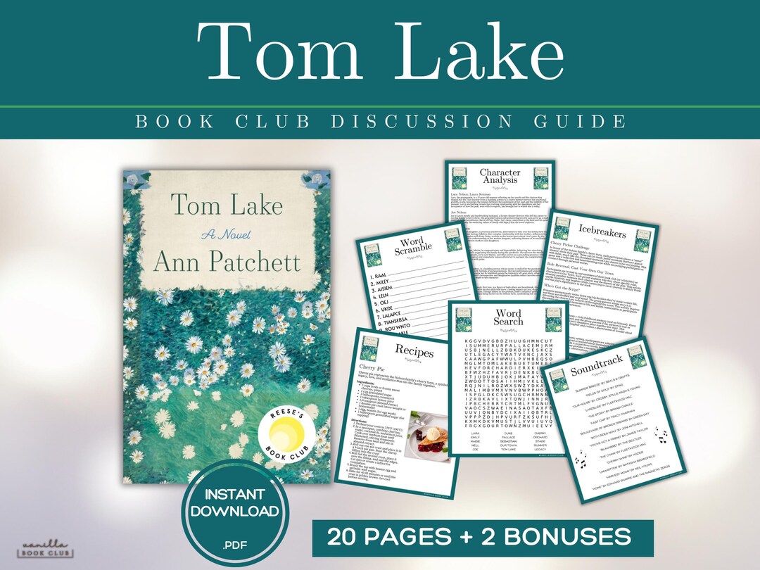Tom Lake Book Club Guide Book Club Games Book Discussion Questions Ann ...