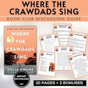Where the Crawdads Sing Book Club Guide Book Club Games Book Discussion ...