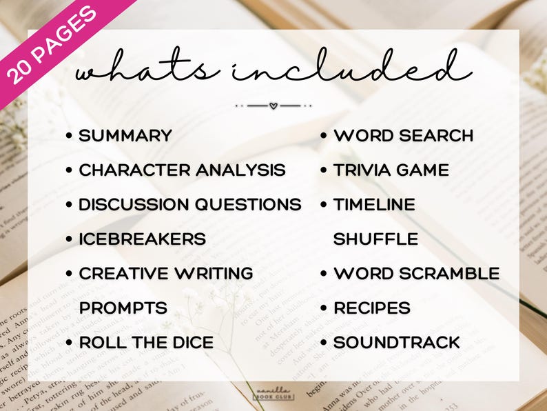 Butcher & Blackbird Book Club Guide Book Club Games Book Discussion Questions Brynne Weaver Book Club Kit Activity Dark Romance Fiction