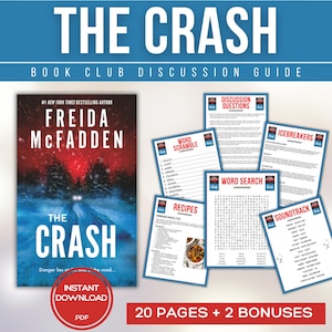 The Crash Book Club Guide Book Club Games Book Discussion Questions Freida McFadden Book Club Kit Psychological Thriller Bookstagram BookTok