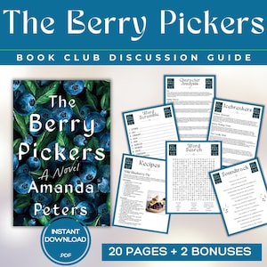 Guida del club del libro Berry Pickers Giochi del club del libro Domande per la discussione del libro Kit del club del libro di Amanda Peters Attività di narrativa BookTok Bookstagram