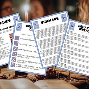 Mockingjay Book Club Guide Book Club Games Book Discussion Questions Suzanne Collins Book Club Kit Science Fiction Hunger Games Dystopian YA image 4