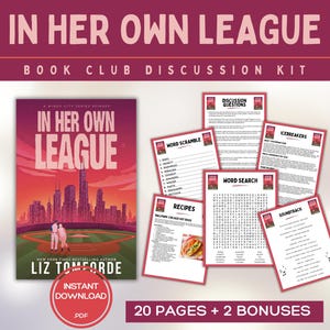 Guía del club de lectura de "In Her Own League" Juegos del club de lectura Preguntas para la discusión del libro Kit de actividades del club de lectura de Liz Tomforde Romance BookTok Bookstagram