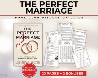 The Perfect Marriage Book Club Guide Book Club Games Book Discussion Questions Jeneva Rose BookTok Bookstagram Fiction Thriller Mystery