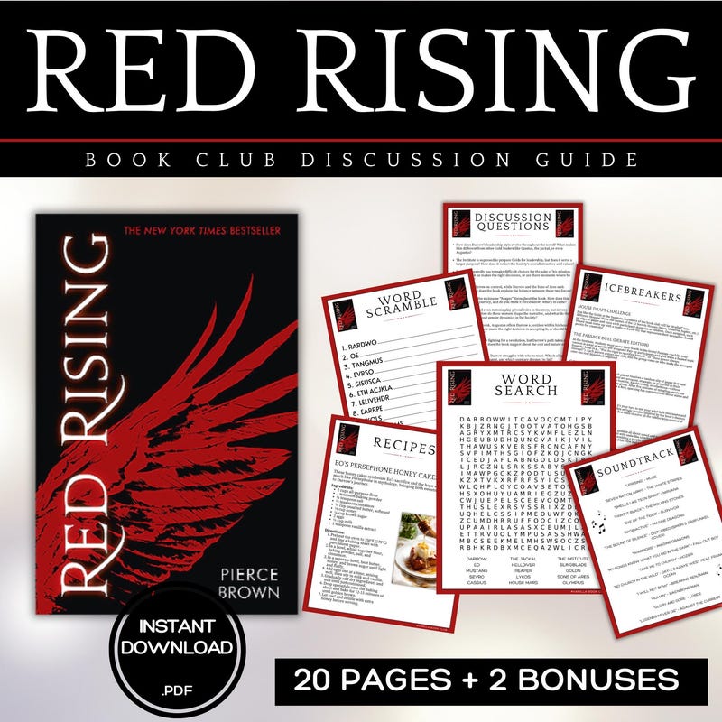 Red Rising Member Chart Red Rising - Etsy