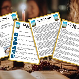 The Paris Daughter Book Club Guide Book Club Games Book Discussion Questions Kristin Harmel Book Club Kit Activity Historical Fiction