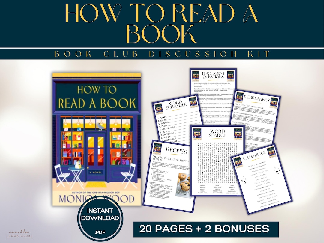 Read Guide How to Read a Book Book Club Guide Book Club Games Book Discussion ...