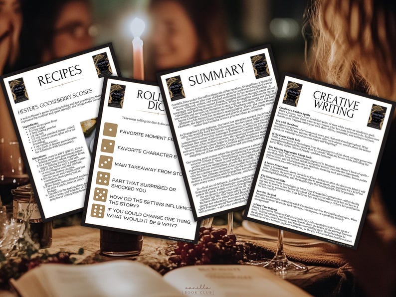 A Sorceress Comes to Call Book Club Guide Book Club Games Discussion Questions T Kingfisher Book Club Kit BookTok Bookstagram Fantasy Horror