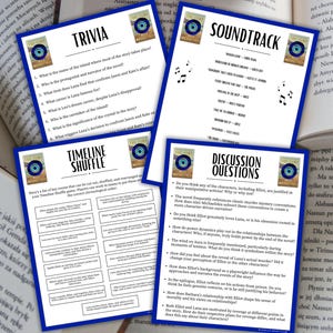 The Fury Book Club Guide Book Club Games Book Discussion Questions Alex Michaelides Book Club Kit Activity Psychological Thriller Mystery