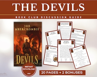 The Devils Book Club Guide Book Club Games Discussion Questions Joe Abercrombie Book Club Kit Activities BookTok Bookstagram Fantasy Horror