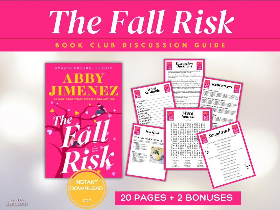 Fall Risk Abby The Fall Risk Book Club Guide Book Club Games Book Discussion Questions ...