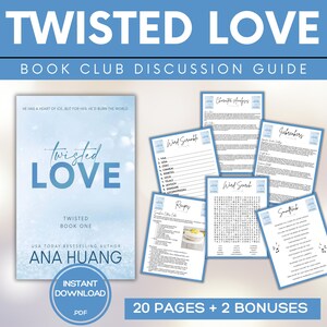 Twisted Love Book Club Guide Book Club Games Book Discussion Questions Ana Huang  BookTok Bookstagram Spicy Romance Novel Reading Group