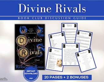 Divine Rivals Book Club Guide Book Club Games Discussion Questions Rebecca Ross BookTok Bookstagram Fantasy Romance Reading Group Romantasy