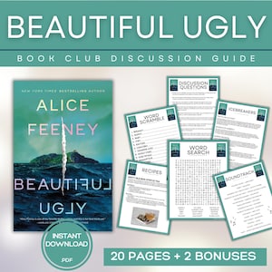 Guida al club del libro Beautiful Ugly Giochi del club del libro Domande per la discussione del libro Kit del club del libro Alice Feeney Attività Thriller psicologico Mistero