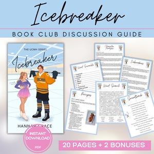 Icebreaker Book Club Guide Book Club Games Book Discussion Questions Hannah Grace BookTok Bookstagram Spicy Romance Novel Reading Group