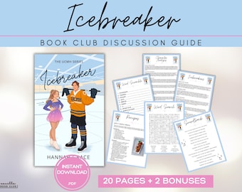 Icebreaker Book Club Guide Book Club Games Book Discussion Questions Hannah Grace BookTok Bookstagram Spicy Romance Novel Reading Group