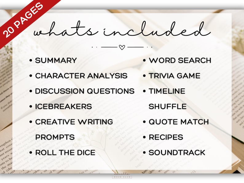 The Women Book Club Guide Book Club Games Book Discussion Questions Kristin Hannah Book Club Kit Reading Activities Historical Fiction Novel