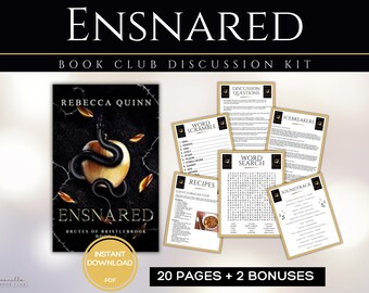 Ensnared Book Club Guide Book Club Games Book Discussion Questions