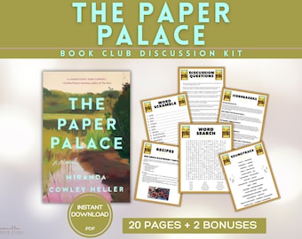 The Paper Palace Buchklub Anleitung Buchklub Spiele Buch Diskussion Fragen Miranda Cowley Heller Buchklub Kit Romanze BookTok Buchstagram