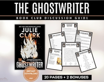 The Ghostwriter Book Club Guide Book Club Games Book Discussion Questions Julie Clark BookTok Bookstagram Psychological Thriller Mystery