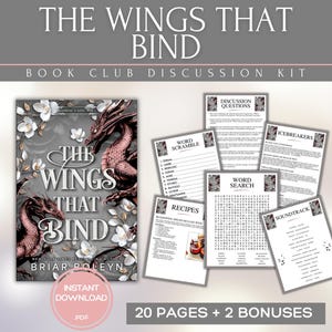 The Wings That Bind Book Club Guide Book Club Games Discussion Questions Briar Boleyn BookTok Bookstagram Fantasy Romance Romantasy