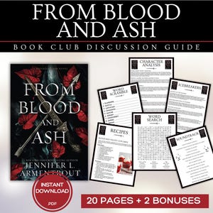 From Blood and Ash Book Club Guide Book Club Games Discussion Questions Jennifer L. Armentrout BookTok Bookstagram Fantasy Romance Romantasy