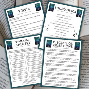 Pretty Girls Book Club Guide Book Club Games Book Discussion Questions Karin Slaughter Book Club Kit Activity Mystery Thriller Reading Group