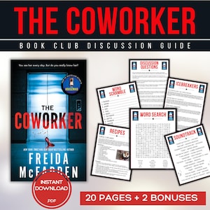 The Coworker Book Club Guide Book Club Games Book Discussion Questions Freida McFadden BookTok Bookstagram Psychological Thriller Novel
