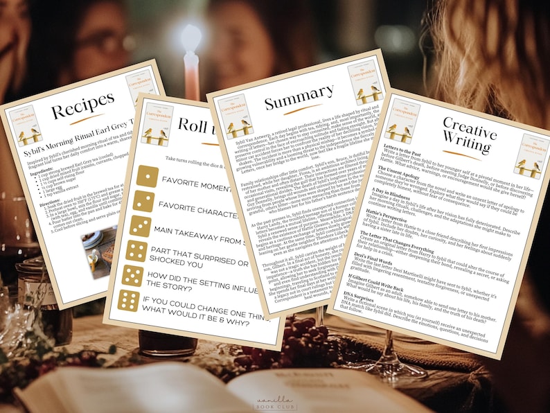 The Correspondent Book Club Guide Book Club Games Book Discussion