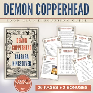 Demon Copperhead Book Club Guide Book Club Games Book Discussion Questions Barbara Kingsolver BookTok Bookstagram Historical Fiction Novel