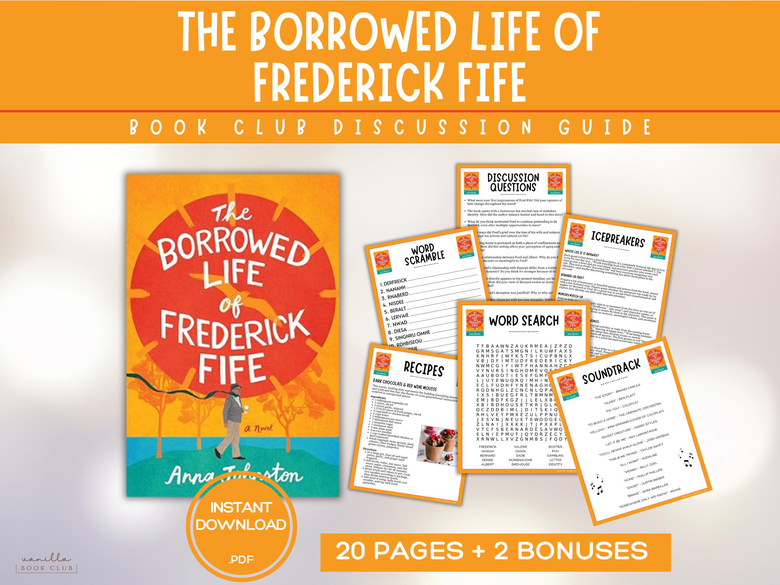 The Borrowed Life of Frederick Fife Book Club Guide Book