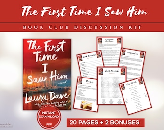 La prima volta che l'ho visto Guida del club del libro Giochi del club del libro Domande per la discussione del libro Laura Dave BookTok Bookstagram Thriller psicologico