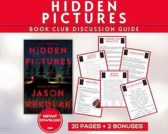 Versteckte Bilder Buchklub Anleitung Buchklub Spiele Buch Diskussion Fragen Jason Rekulak Buchklub Kit Aktivität Mystery Horror Thriller Roman