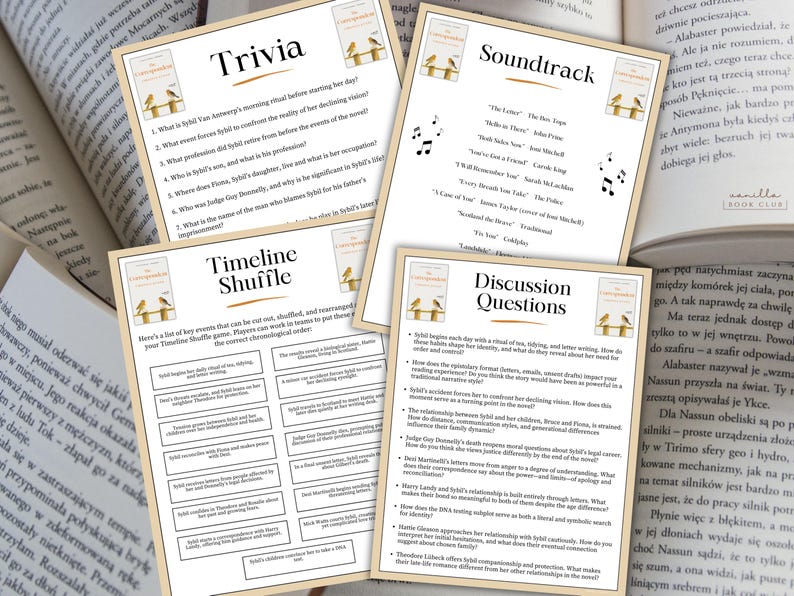 The Correspondent Book Club Guide Book Club Games Book Discussion