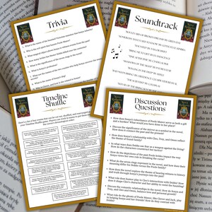 The Mirror Book Club Guide Book Club Games Discussion Questions Nora Roberts BookTok Bookstagram Fantasy Romance Fiction Book Kit Activity