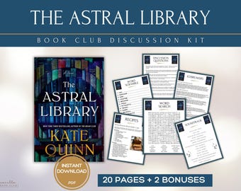 The Astral Library Club Book Club Guide Book Club Games Book Discussion Questions Kate Quinn BookTok Bookstagram Historical Fiction Fantasy