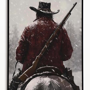 Arthur Morgan Digital Print | Red Dead Redemption 2 Artwork | Instant Download | Cowboy Poster | Western Wall Decor | Gamer Gift | Printable