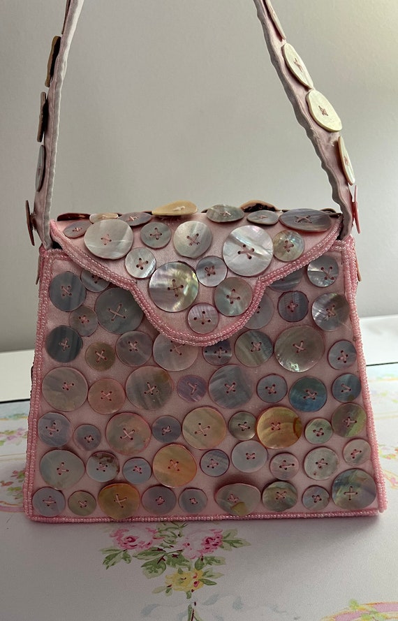 Vintage Mother of Pearl PINK Purse