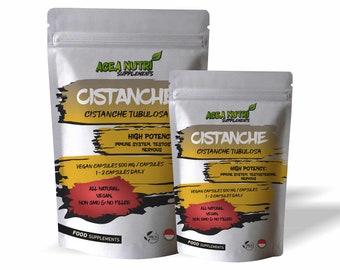 Cistanche Organic Capsules | Cistanche Tubulosa Extract | All-Natural, No-GMO, No Fillers