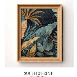 PRINTABLE Plant Poster | Greenery Botanical Gallery | Abstract Wall Art | Decor Digital Download Art Print | South 2 Print Art
