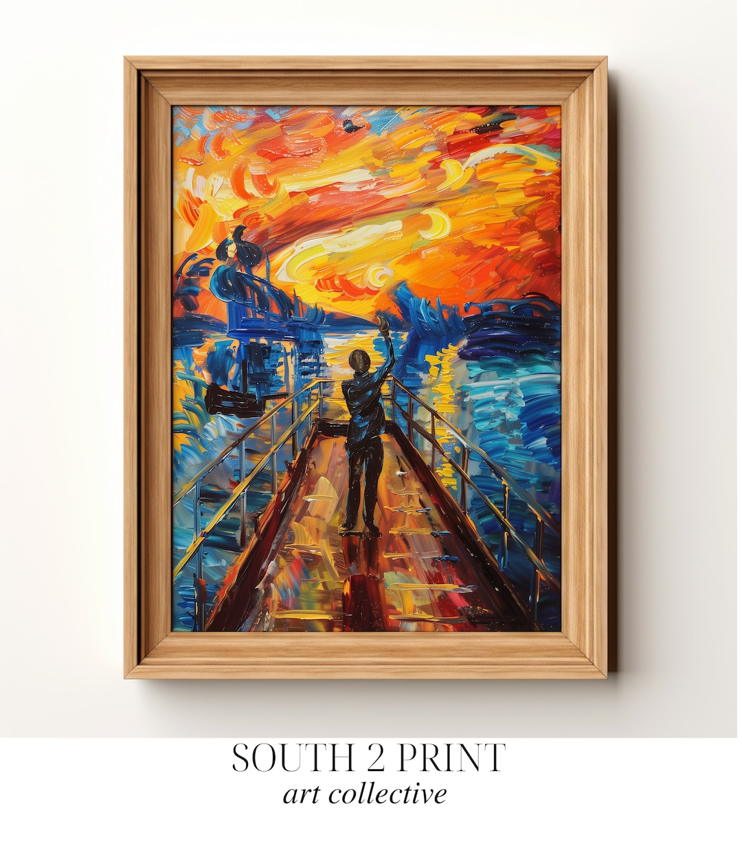 PRINTABLE Edvard Munch Style the Scream Painting Oil Painting Wall Art Digital Download Art ...