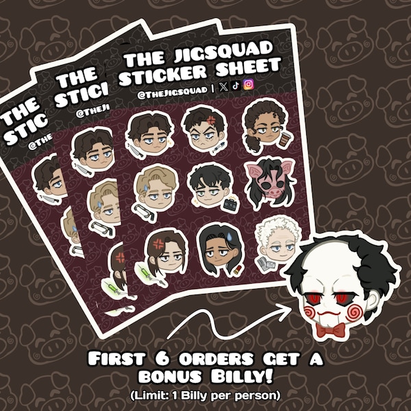 The Jigsquad Sticker Sheet