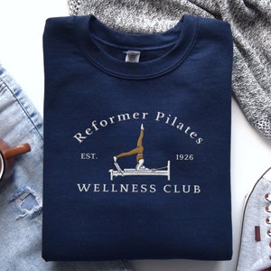 Pilates Sweatshirt, Fitness Instructor Gift, Reformer Pilates Instructor Gift, Pilates Crewneck, Yoga Gift, Embroidery Shirt, Womans
