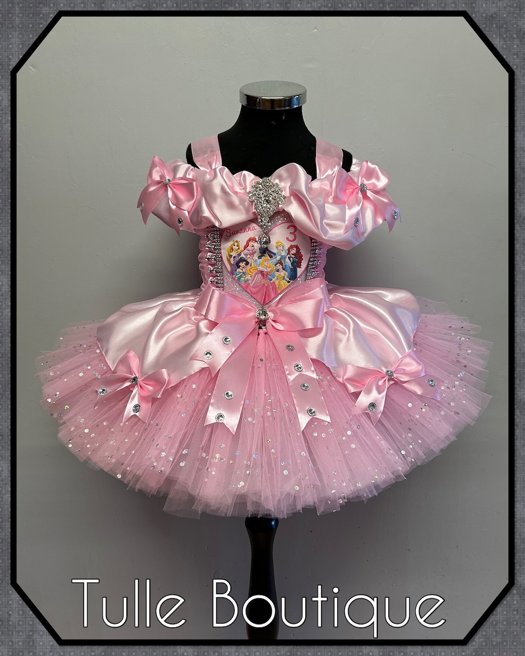 Children's Embroidered Princess Long-Sleeve Tutu For Piano Performance
