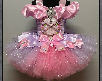 Girls Princess Rapunzel ballgown birthday party  tutu dress book day costume tutu outfit