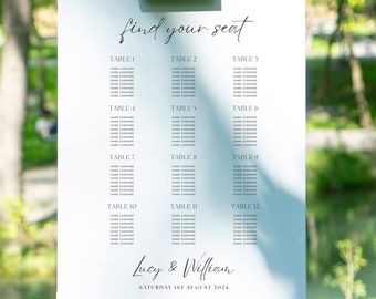 Plano de mesas y distribución de asientos para bodas personalizado