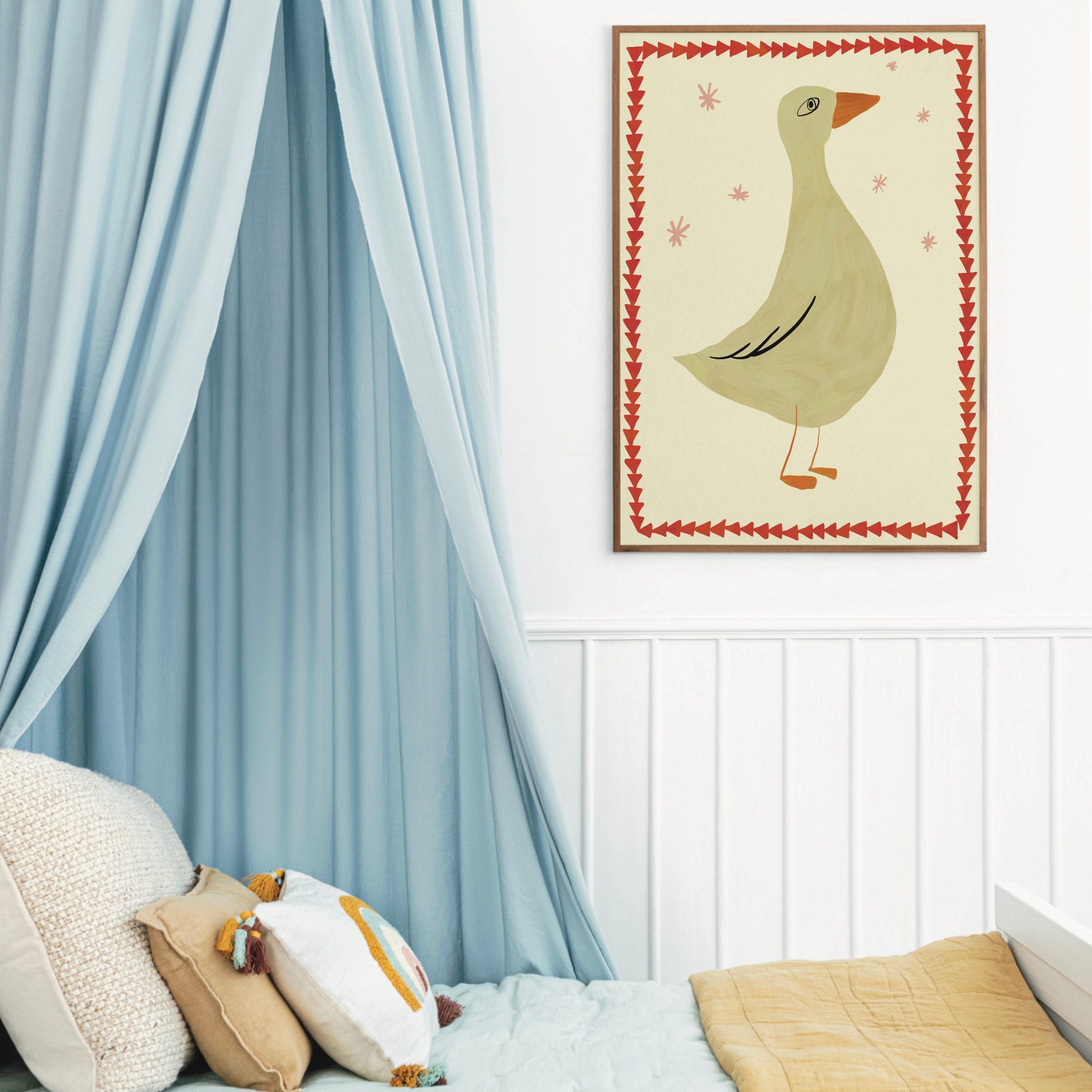 Silly Goose Wall Art, Boy Nursery Decor, Farm Animals Printable ...