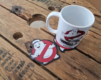 Ghostbusters Mini Puft Logo Untersetzer - Set mit 4 3d gedruckten Stay Puft Untersetzern