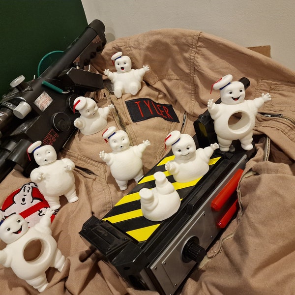 3D Printed Ghostbusters Mini Pufts Set, Swappable Heads